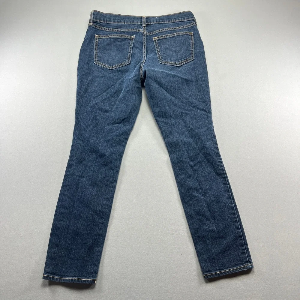 Old Navy The Flirt Jeans Womens 8 Blue Denim Cotton Stretch Low Rise Skinny Leg